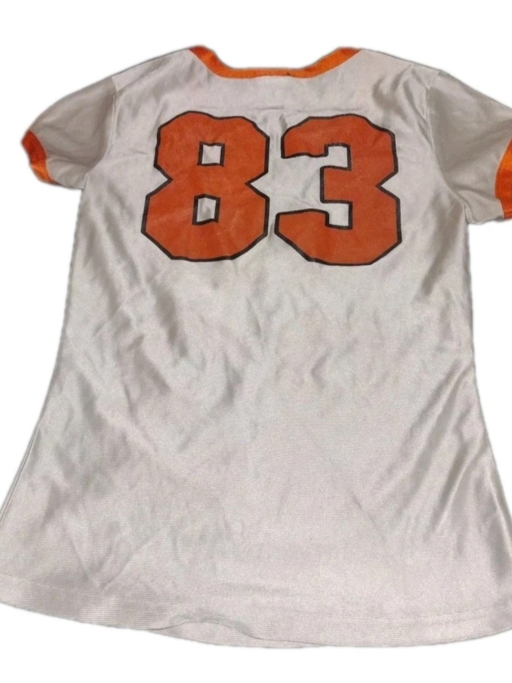 Hooters White & Orange Jersey Shirt - 83 - Picture 3 of 6